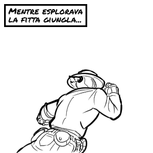 sceso dall'areo mentre esplorava la fitta giungla con il suo inseparabile cappello,